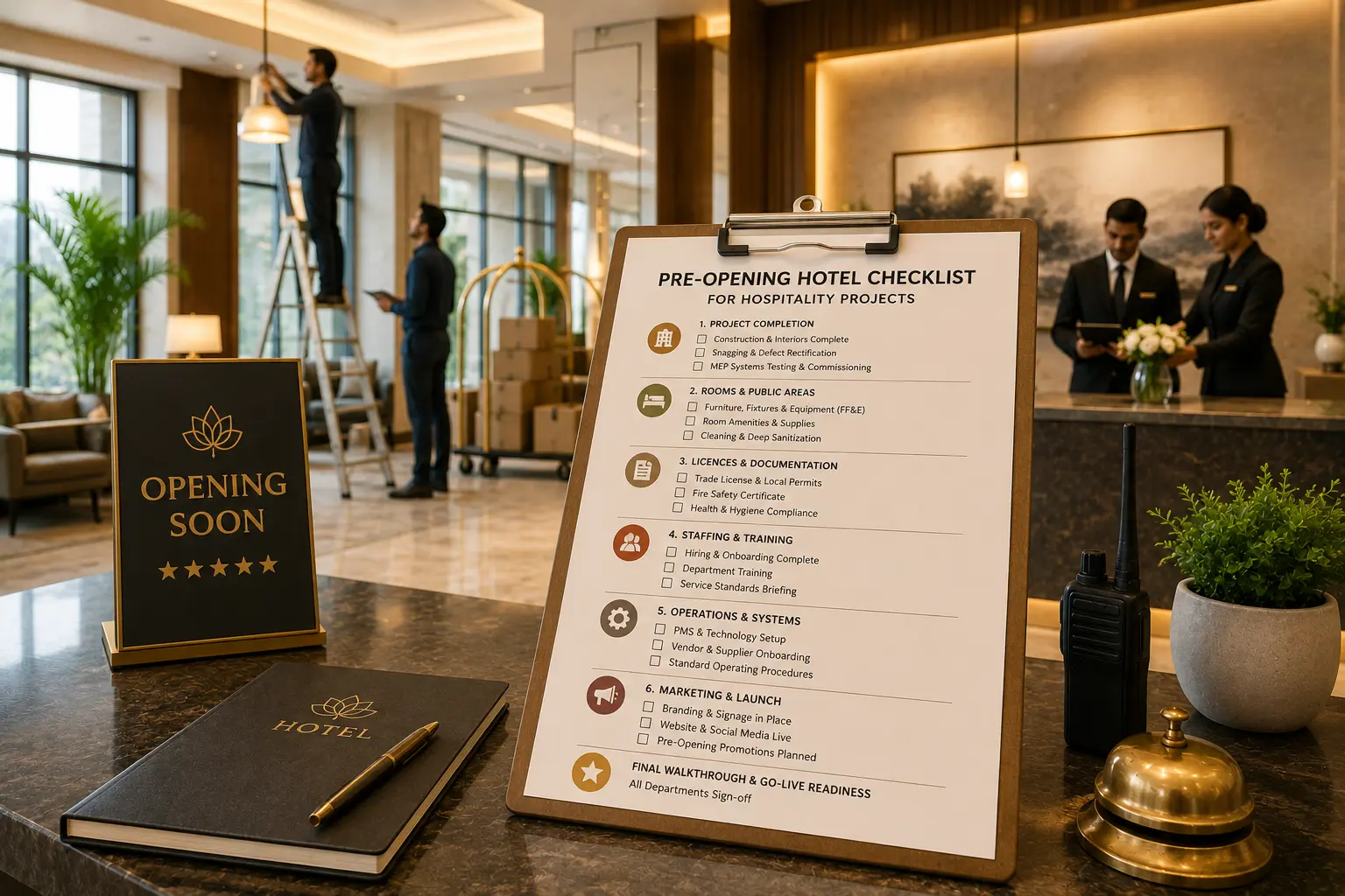 The Complete Pre-Opening Hotel Checklist For Hospitality Projects